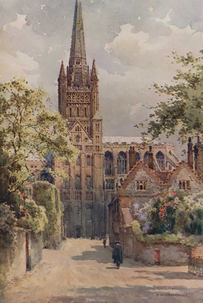 Die Kathedralenbezirke, Norwich von E.W. Haslehust