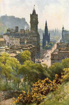 Princes Street von Calton Hill 0