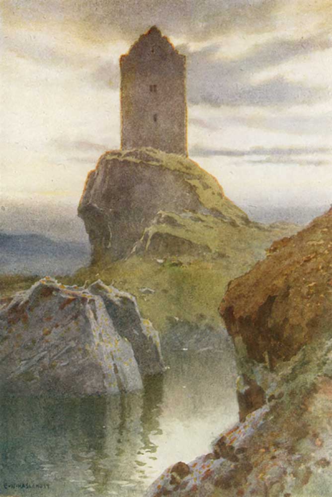 Smailholm-Turm von E.W. Haslehust
