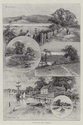 Szenen auf dem Solent, Bursledon 1899