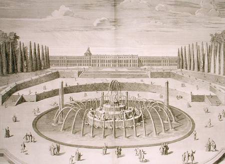 Fountain of Latone at Versailles, 1714, from 'Les Plans, Profils et Elevations des Villes et Chateau von F. Delamonce