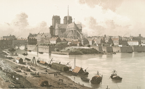 Paris, Notre Dame 1595 von F. Hoffbauer