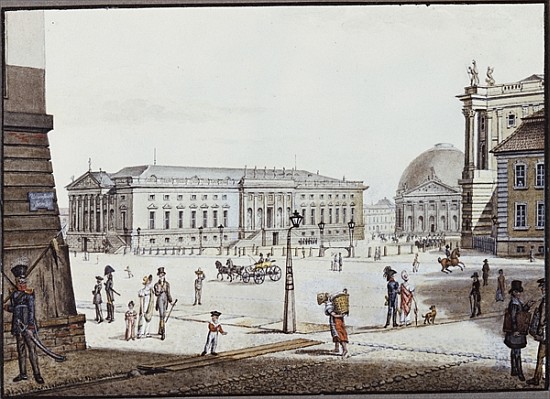 The Opernplatz, Berlin von F.A. Calau