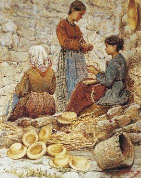 Tuscan straw plaiters (Trecciaiole) 1882