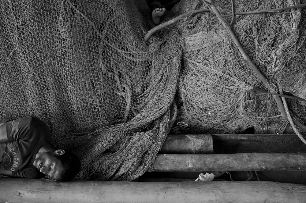 Mittagsschlaf eines Fischers am Fischsteg von Fahad Bin Solaiman