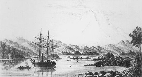 Mount Burney from the Otter Islands von F.C.P. Vereker