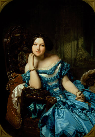 Portrait of Amalia de Llano u Dotres (1821-74), Countess of Vilches von Federico de Madrazo y Kuntz