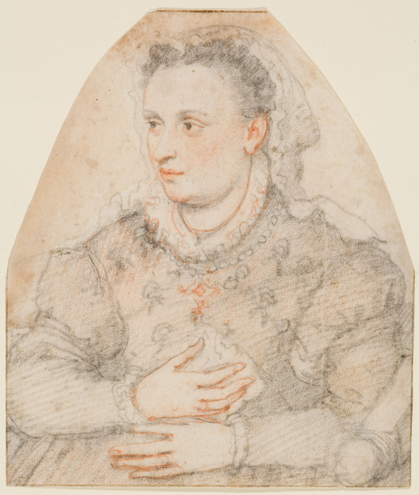 Porträt von Francesca Zuccari, geb. Genga von Federico Zuccari