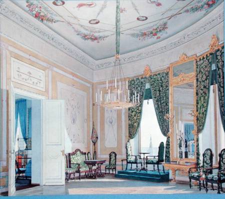 Drawing Room in the Nikolai (Tchudov) Palace in the Kremlin von Fedor Andreevich Klages