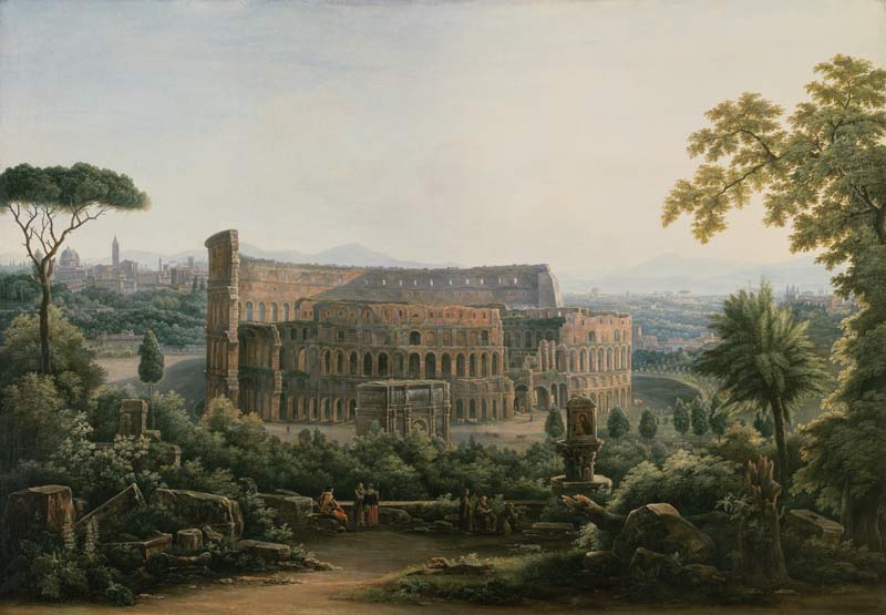 View of the Colosseum, Rome von Fedor Mikhailovich Matveev