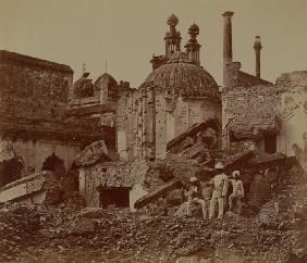 Fort Lucknow after the Indian mutiny, 1857 (b/w photo) 