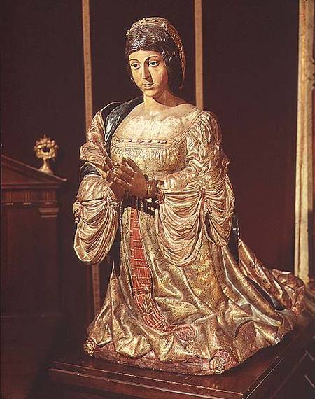 Isabella of Castile (1451-1504) in Prayer von Felipe Vigarny