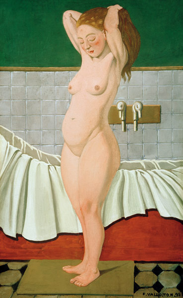 F.Vallotton, Frau im Badezimmer von Felix Vallotton
