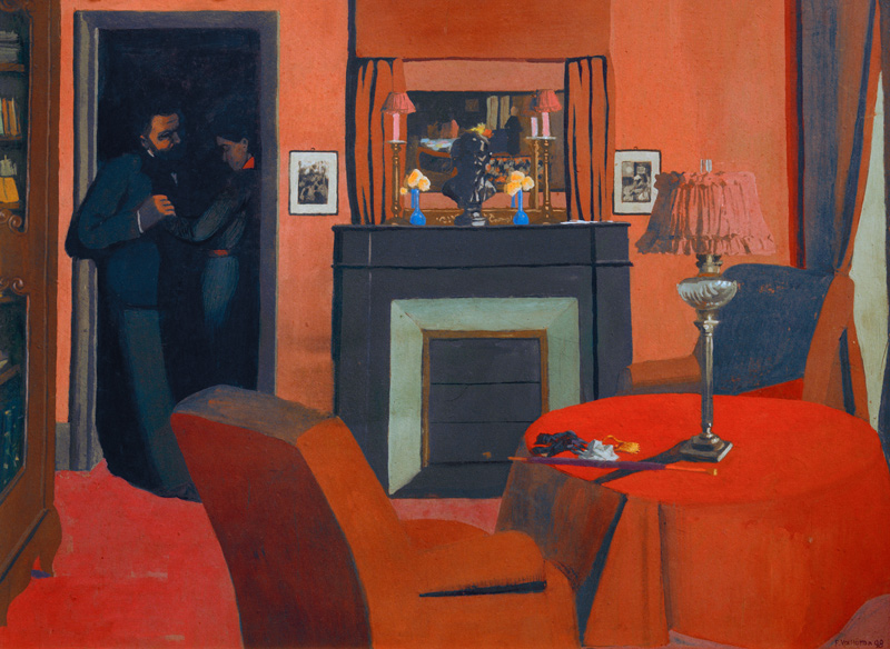 Vallotton / The red room / 1898 von Felix Vallotton