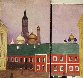 Moskau. 1913. Diptychon von Felix Vallotton