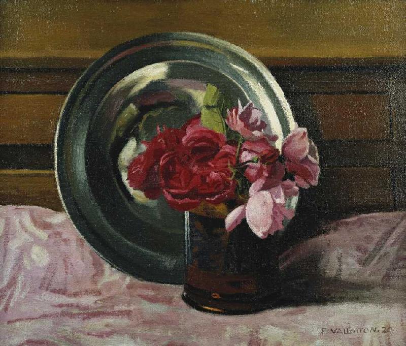 Stillleben mit Rosen von Felix Vallotton