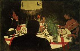 F.Vallotton, The Dinner, Lighting
