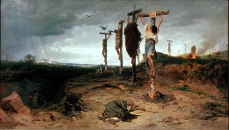 The Damned Field, Execution place in the Roman Empire von Feodor Andrejeitsch Bronnikov
