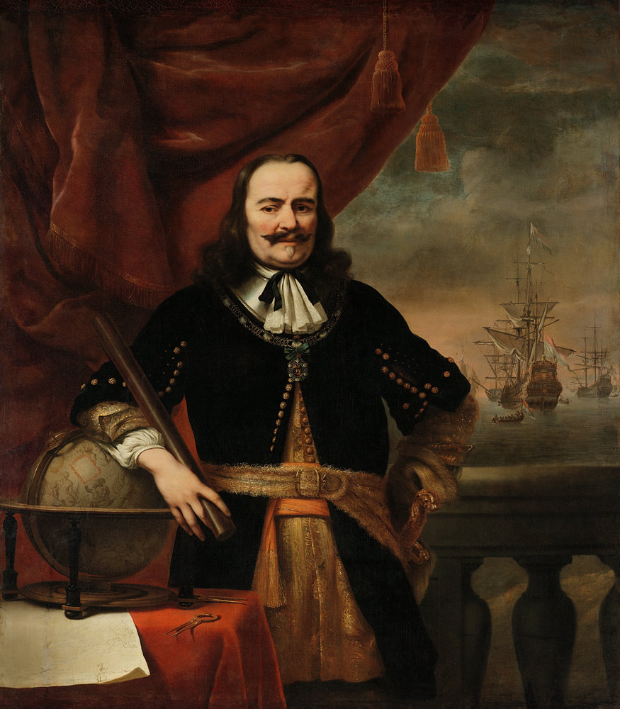 Michiel de Ruyter als Admiralsleutnant von Ferdinand Bol
