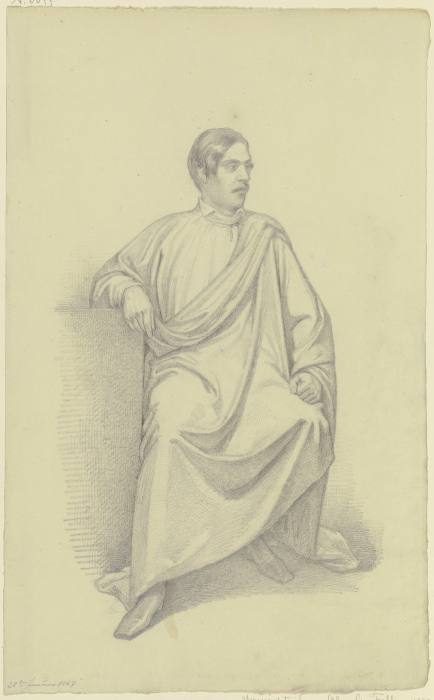 Bildnis eines Mannes im Mantel von Ferdinand Fellner