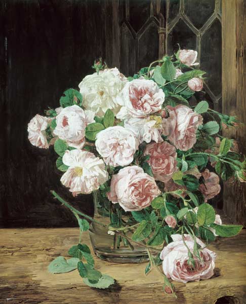F.G.Waldmüller / Bunch of Roses / 1832 von Ferdinand Georg Waldmüller