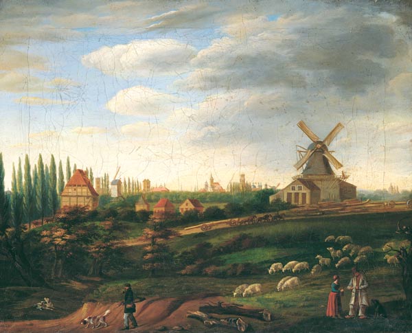 Ansicht der Stadt Münster von Südwesten von Ferdinand Hodler