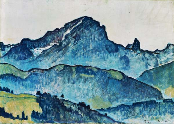 Le Grand Muveran (Berner Alpen) von Ferdinand Hodler
