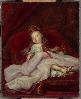 Prinzessin Maria Josepha als Kleinkind Um 1701-02