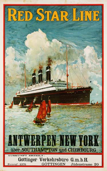 Red Star Line, Antwerpen-New York von Ferdinand Hodler