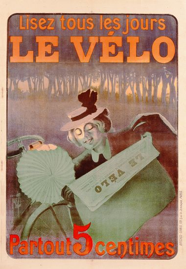 Advertisement for Le Velo, printed by Affiches Camis, Paris von Ferdinand Misti-Mifliez