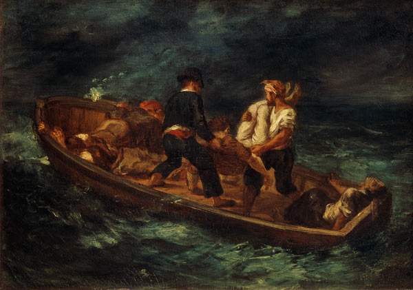 Nach dem Schiffbruch. von Ferdinand Victor Eugène Delacroix