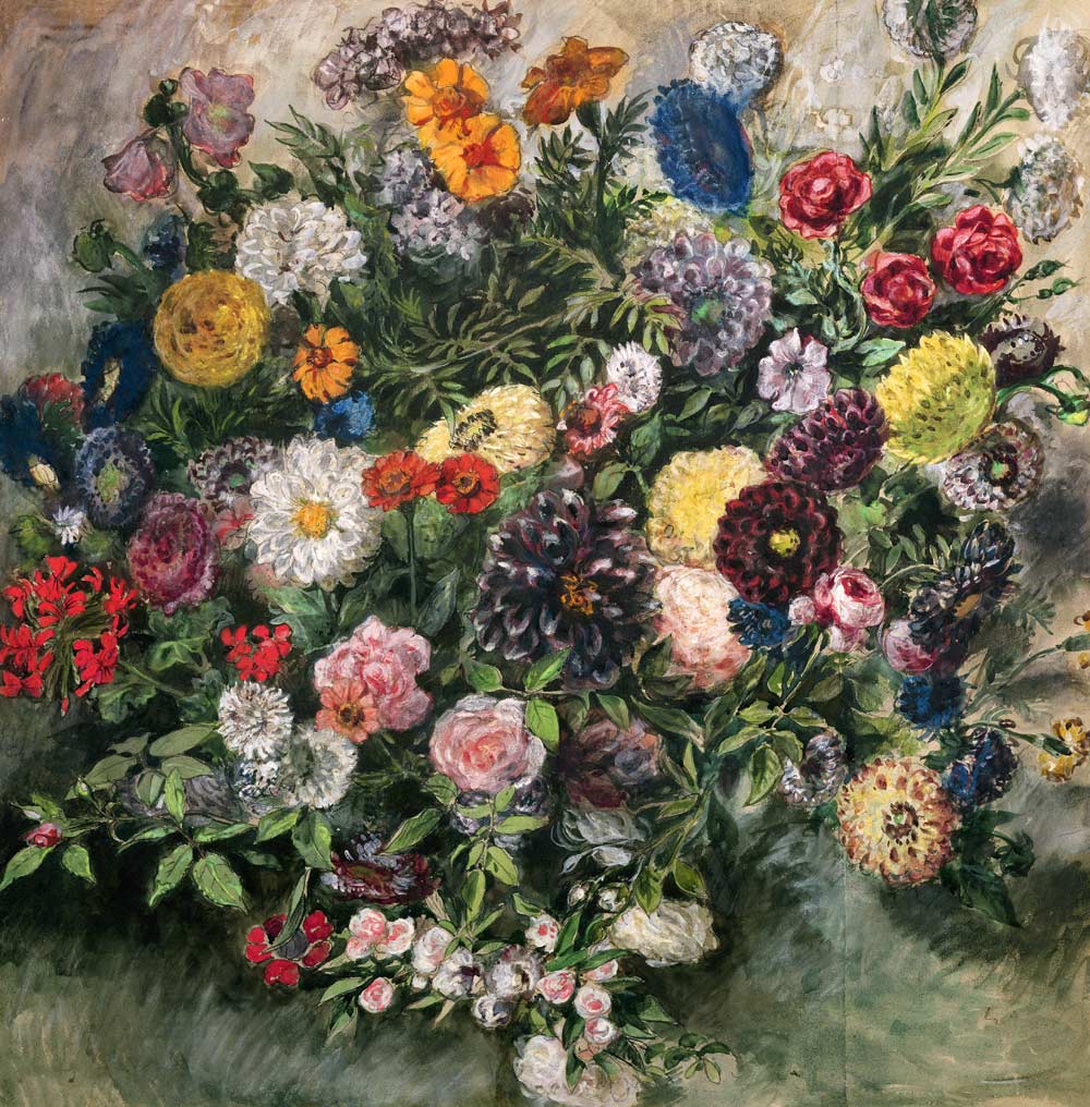 Bouquet of Flowers von Ferdinand Victor Eugène Delacroix