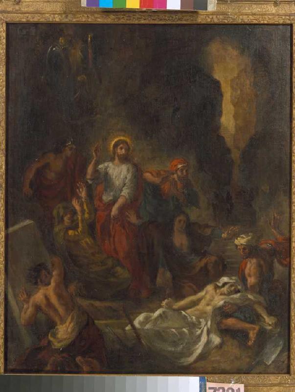 Die Auferweckung des Lazarus. von Ferdinand Victor Eugène Delacroix