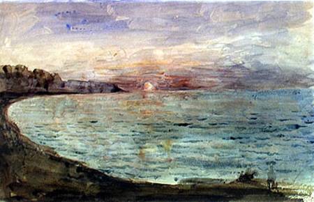 Cliffs near Dieppe von Ferdinand Victor Eugène Delacroix