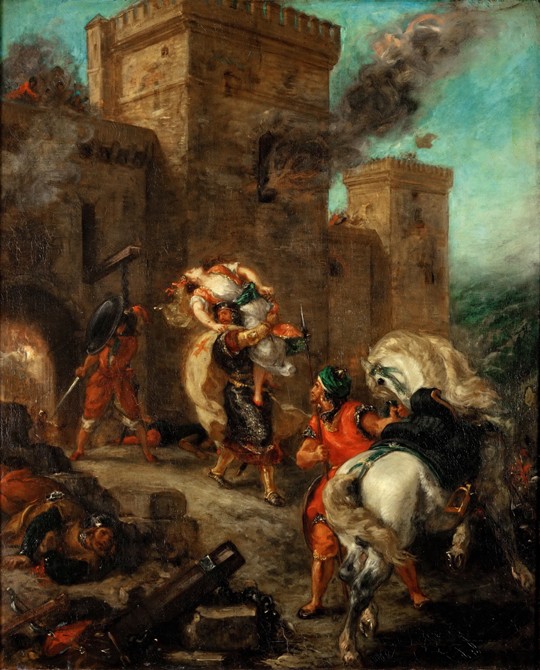 Die Entführung der Rebecca durch den Templer von Ferdinand Victor Eugène Delacroix