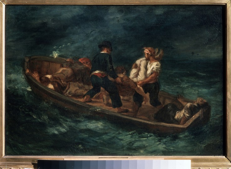 Nach dem Schiffbruch von Ferdinand Victor Eugène Delacroix
