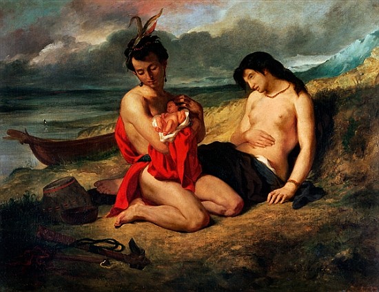 The Natchez, c.1823-35 von Ferdinand Victor Eugène Delacroix