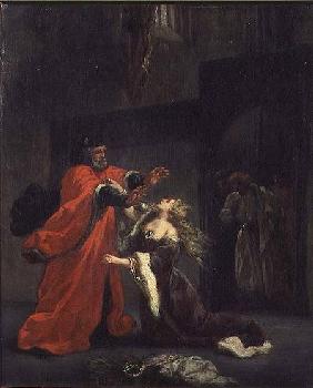 Act I, scene 3: Desdemona kneeling at her father's feet 1852