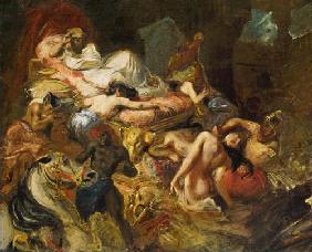 Study for The Death of Sardanapalus before 182
