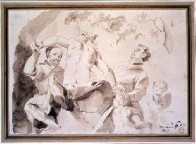 Study after Veronese's Allegory of Love 1837  &