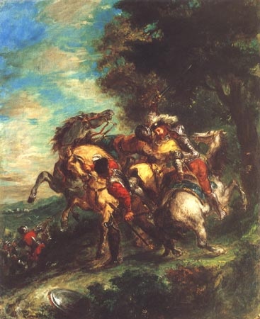 Weislingen wird von Götz´Leuten gefangengenommen von Ferdinand Victor Eugène Delacroix