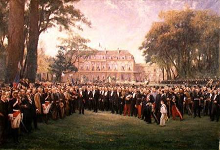 Reception of the Mayors of France at the Elysee Palace, 22nd September 1900 von Fernand Cormon