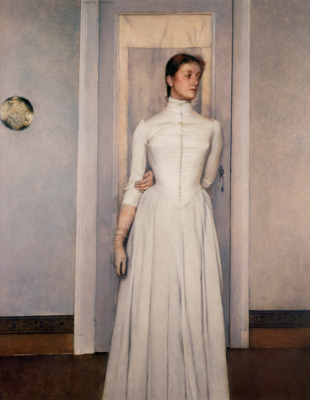 Portrait of the artist's sister von Fernand Khnopff