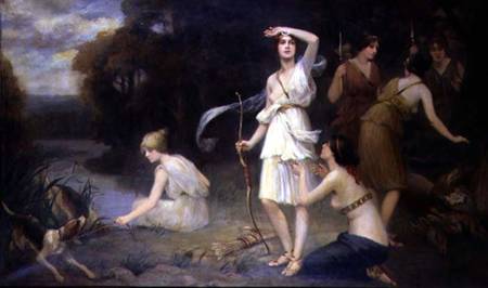 Diana and her Hand Maidens von Fernand Le Quesne