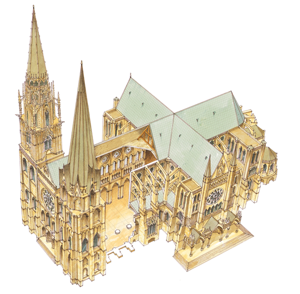 Chartres Cathedral. France von Fernando Aznar Cenamor