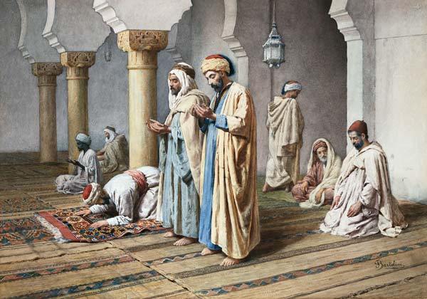 Arabs At Prayer von Filipo or Frederico Bartolini