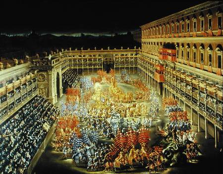Festival in Honour of Queen Christina (1626-89) Of Sweden at the Palazzo Barberini von Filippo Lauri
