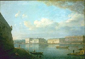 Blick auf den Schlosskai von der Peter-Pauls-Festung aus 1794