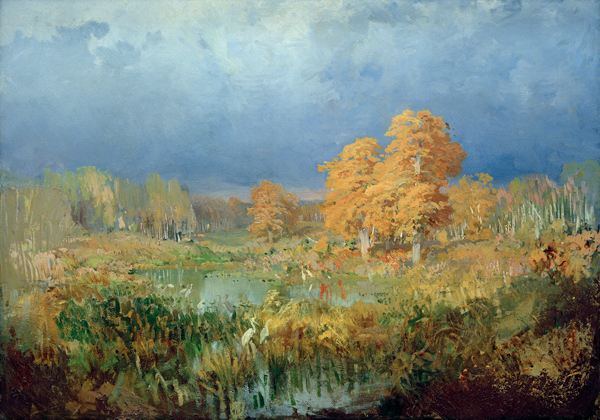 Moor im Wald. Herbst von Fjodor Wassiljew