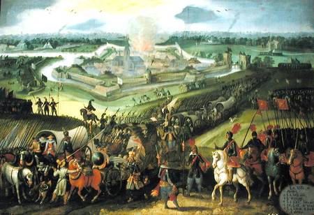 The City of Aerdres (War against the Low Countries) von Flemish School